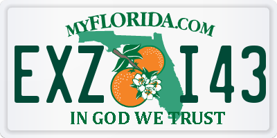 FL license plate EXZI43