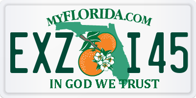 FL license plate EXZI45