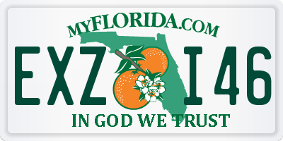 FL license plate EXZI46