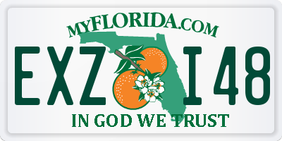 FL license plate EXZI48