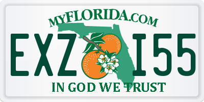 FL license plate EXZI55