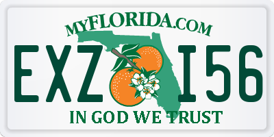 FL license plate EXZI56
