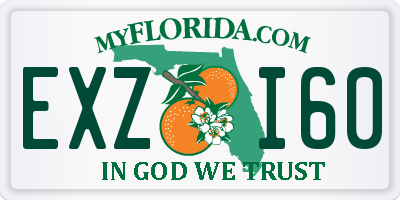 FL license plate EXZI60