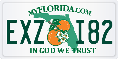 FL license plate EXZI82