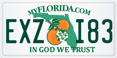 FL license plate EXZI83