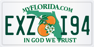 FL license plate EXZI94