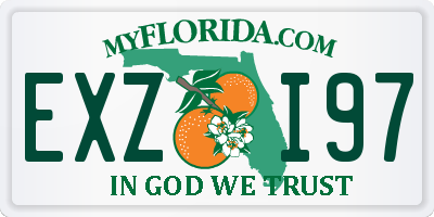 FL license plate EXZI97