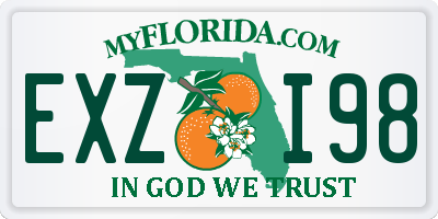 FL license plate EXZI98
