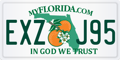 FL license plate EXZJ95