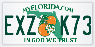 FL license plate EXZK73
