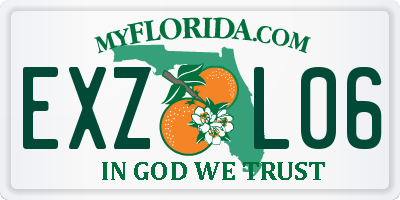 FL license plate EXZL06