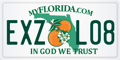 FL license plate EXZL08
