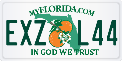 FL license plate EXZL44