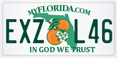 FL license plate EXZL46