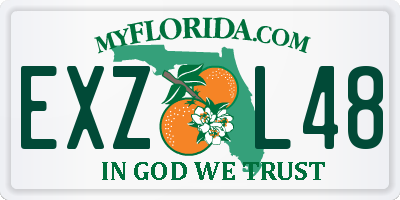 FL license plate EXZL48