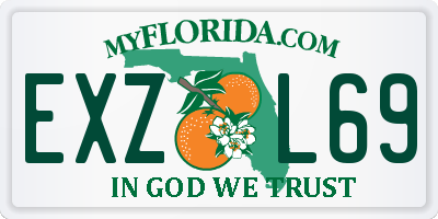 FL license plate EXZL69