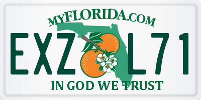 FL license plate EXZL71