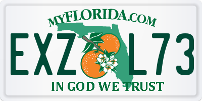FL license plate EXZL73