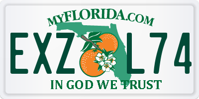 FL license plate EXZL74