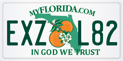 FL license plate EXZL82