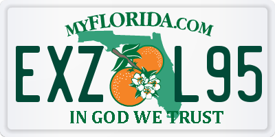FL license plate EXZL95