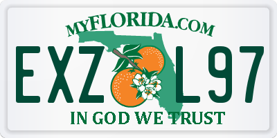 FL license plate EXZL97