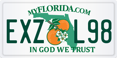 FL license plate EXZL98