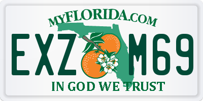 FL license plate EXZM69