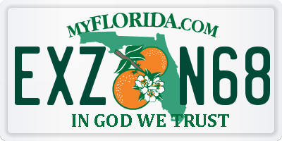 FL license plate EXZN68