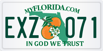 FL license plate EXZO71