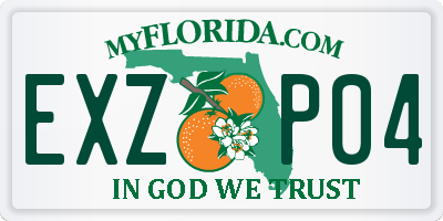 FL license plate EXZP04