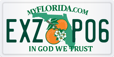 FL license plate EXZP06