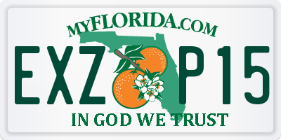 FL license plate EXZP15