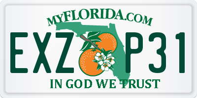 FL license plate EXZP31
