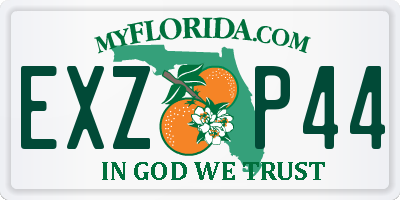 FL license plate EXZP44