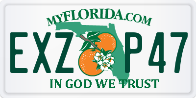 FL license plate EXZP47
