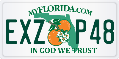 FL license plate EXZP48