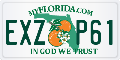 FL license plate EXZP61