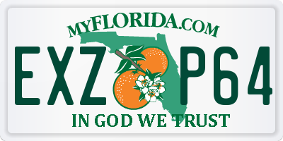 FL license plate EXZP64