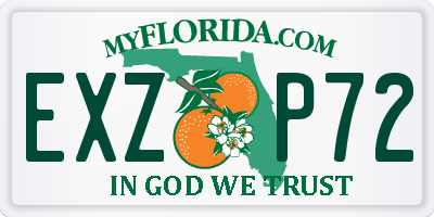 FL license plate EXZP72