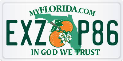 FL license plate EXZP86