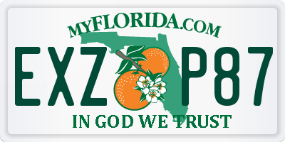 FL license plate EXZP87