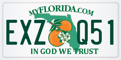 FL license plate EXZQ51
