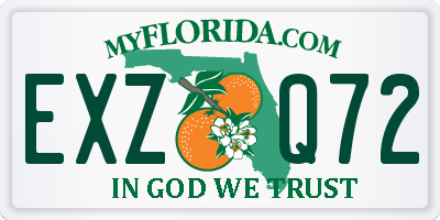 FL license plate EXZQ72