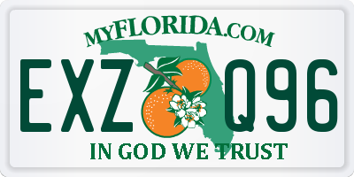 FL license plate EXZQ96