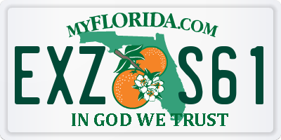 FL license plate EXZS61