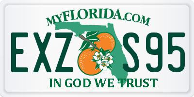 FL license plate EXZS95