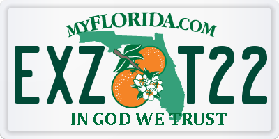 FL license plate EXZT22
