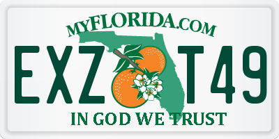 FL license plate EXZT49
