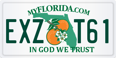 FL license plate EXZT61